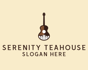 Guitar Piano Music logo design