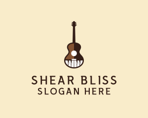 Guitar Piano Music logo design