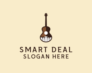 Guitar Piano Music logo design