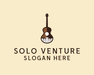 Guitar Piano Music logo design