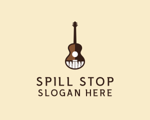 Guitar Piano Music logo design