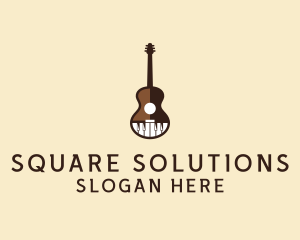 Guitar Piano Music logo design