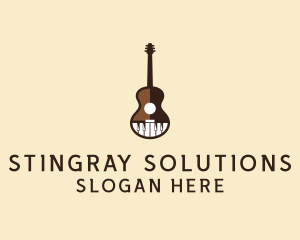 Guitar Piano Music logo design