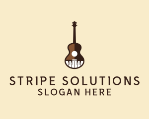 Guitar Piano Music logo design