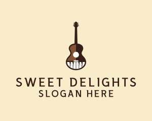 Guitar Piano Music logo design