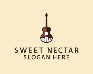 Guitar Piano Music logo design