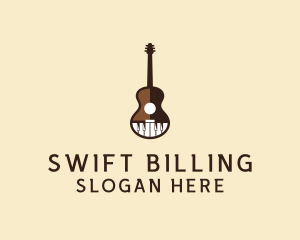 Guitar Piano Music logo design