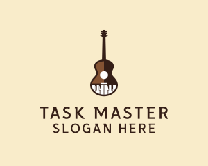 Guitar Piano Music logo design