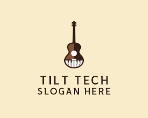 Guitar Piano Music logo design