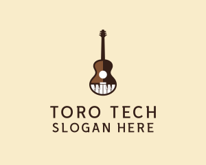 Guitar Piano Music logo design