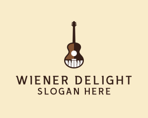 Guitar Piano Music logo design