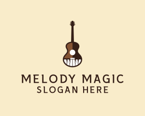 Music - Guitar Piano Music logo design