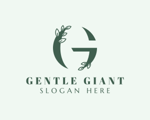 Organic Spa Letter G logo design