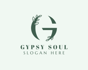 Organic Spa Letter G logo design