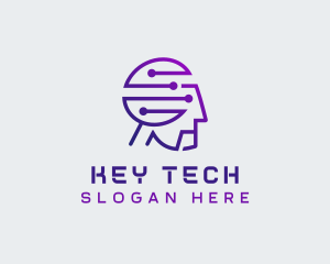 Human AI Cyber Tech logo design