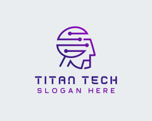 Human AI Cyber Tech logo design