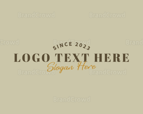 Elegant Hipster Business Logo