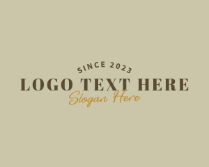 Typography - Elegant Hipster Business logo design