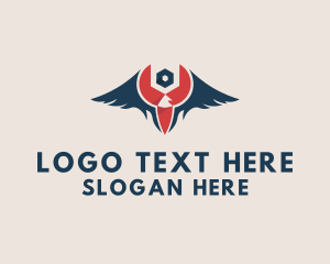 Fixing - Eagle Wrench Tool logo design