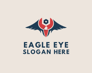 Eagle Wrench Tool logo design