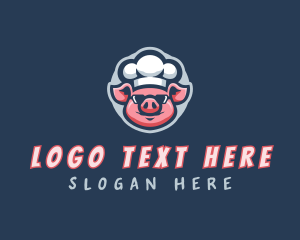 Touque - Cooking Pig Chef logo design