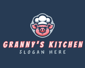 Cooking Pig Chef logo design