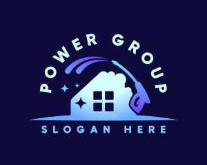 House Power Wash Cleaning Logo