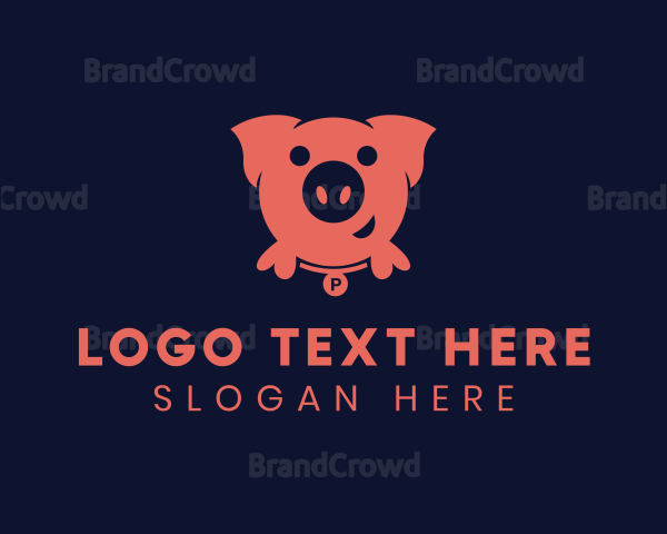 Pig Livestock Farm Logo