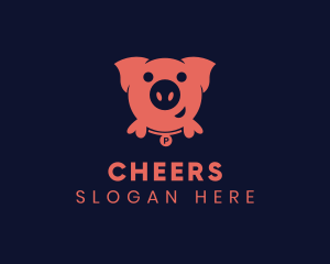 Pig Livestock Farm Logo