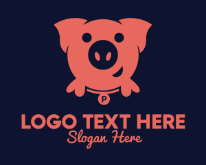 Food Service - Pig Livestock Farm logo design