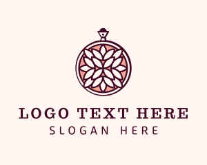 Fraiche - Maroon Floral Scent logo design