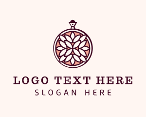 Maroon Floral Scent Logo