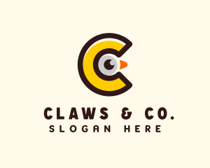 Chick Letter C logo design