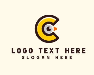 Bird - Chick Letter C logo design