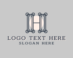 Hotel - Hotel Interior Design Letter H logo design