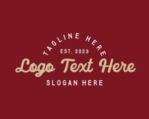 Retro - Retro Script Business logo design