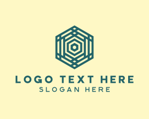 Cryptocurrency - Geometric Hexagon Pattern logo design