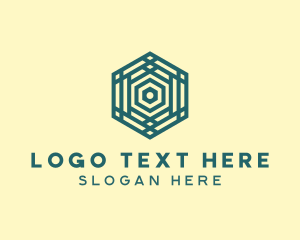 Geometric Hexagon Pattern Logo