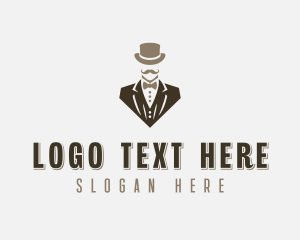 Grooming - Gentleman Tuxedo Tailoring logo design