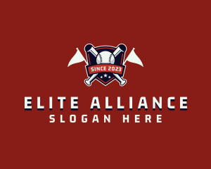 League - Sport Baseball League logo design