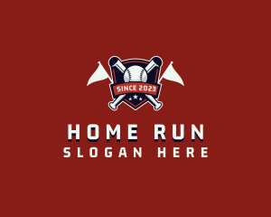 Sport Baseball League logo design
