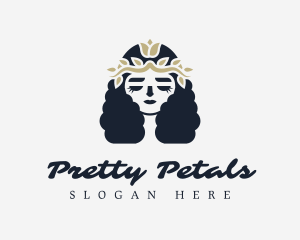 Flower Beauty Goddess logo design