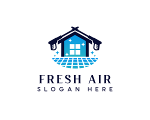 Pressure Washer Tile Cleaner logo design