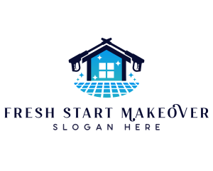 Pressure Washer Tile Cleaner logo design