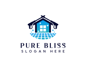 Pressure Washer Tile Cleaner logo design