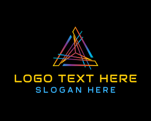 Retro - Triangle Tech Media logo design