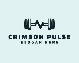 Barbell Fitness Pulse logo design