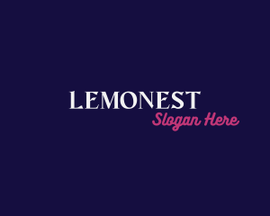 Script - Neon Elegant Wordmark logo design