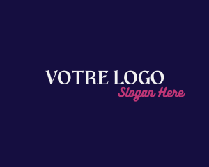 Strategist - Neon Elegant Wordmark logo design