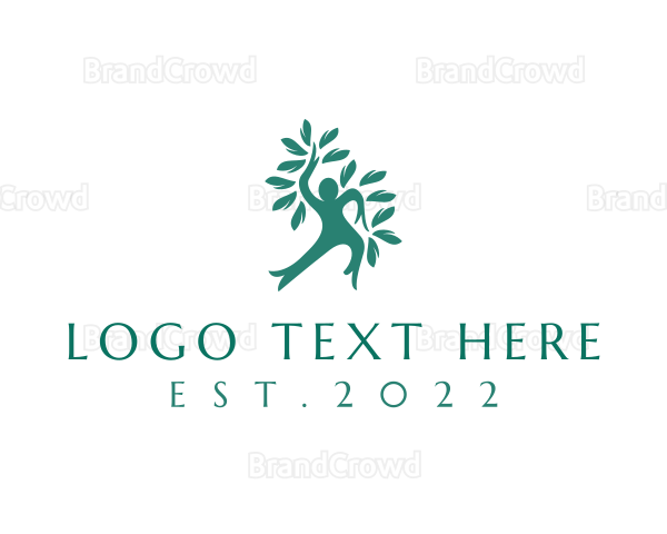 Wellness Human Tree Logo